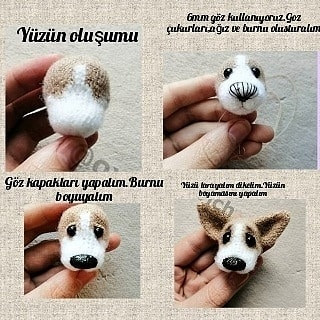Köpek Amigurumi Tığ İşi Şeması