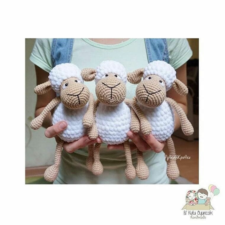Koyun Amigurumi Tığ İşi Tarifi