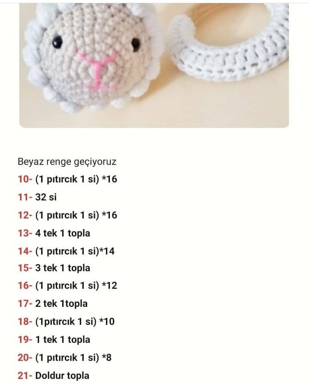 Koyuncuk Emzik Zinciri Tığ İşi Şeması