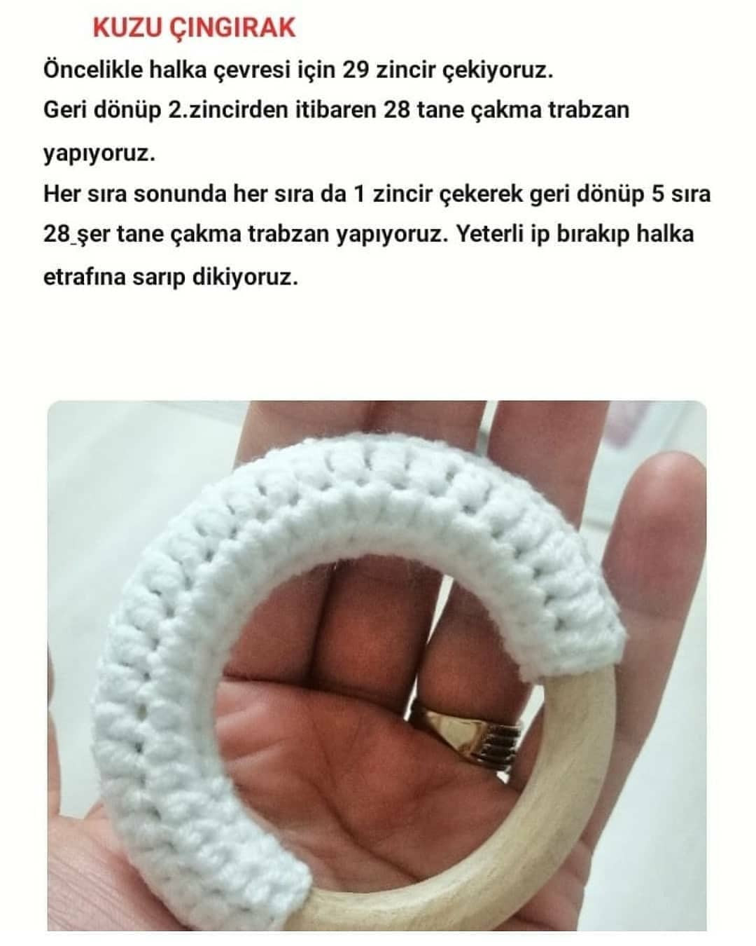 Koyuncuk Emzik Zinciri Tığ İşi Şeması