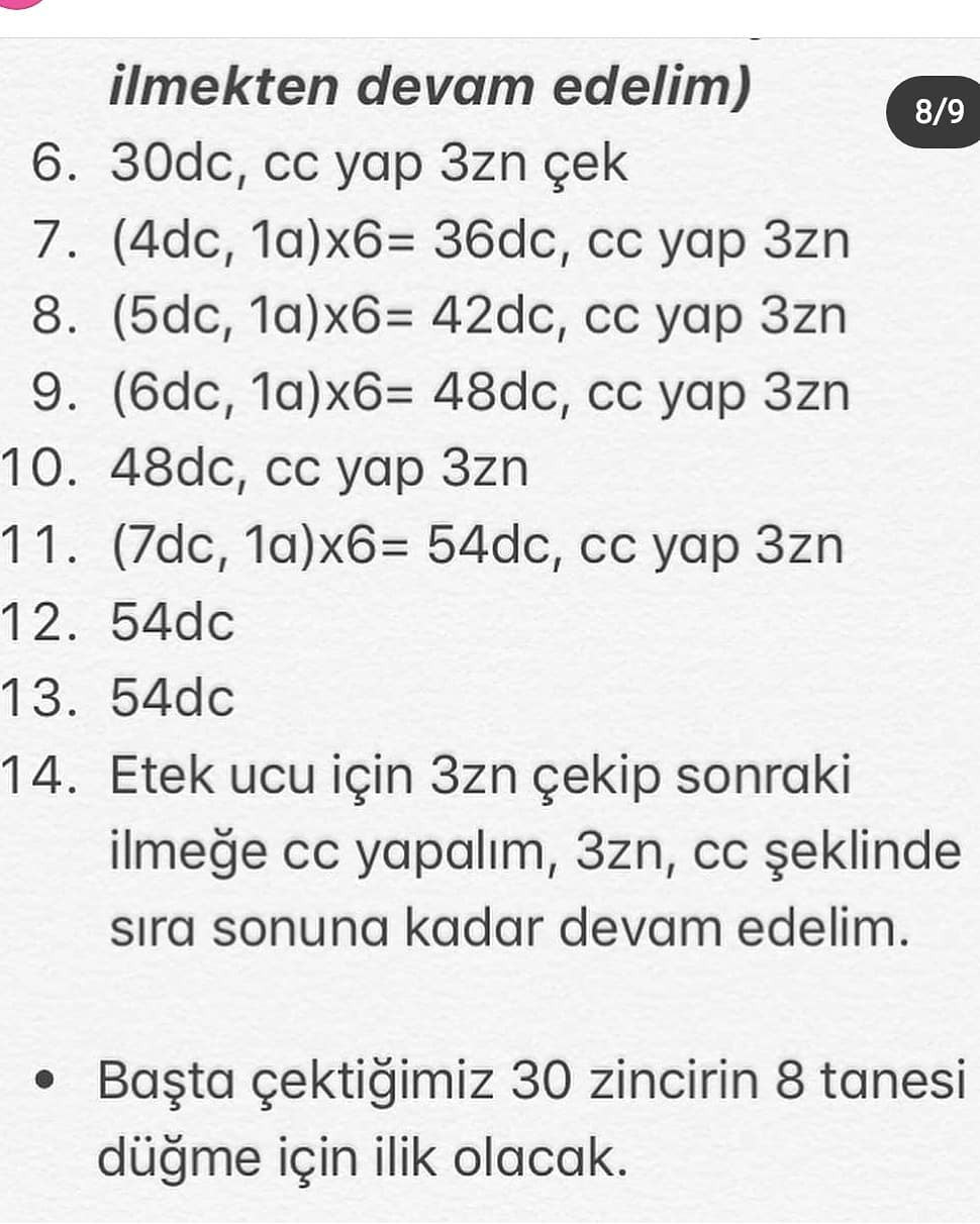 Küçük Kız Summer Amigurumi Şeması