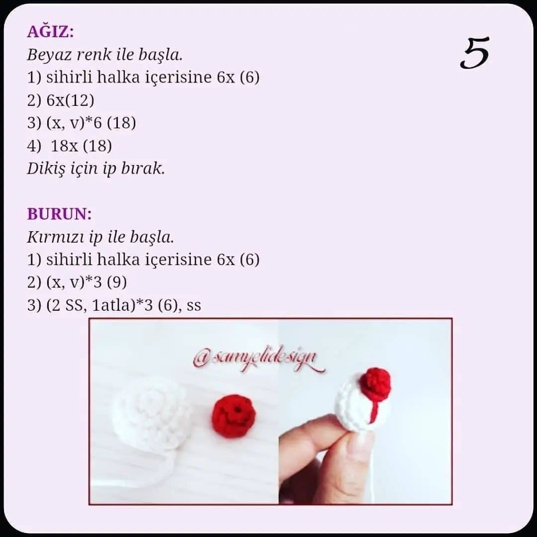 Küçük Ren Geyiği Amigurumi Şeması