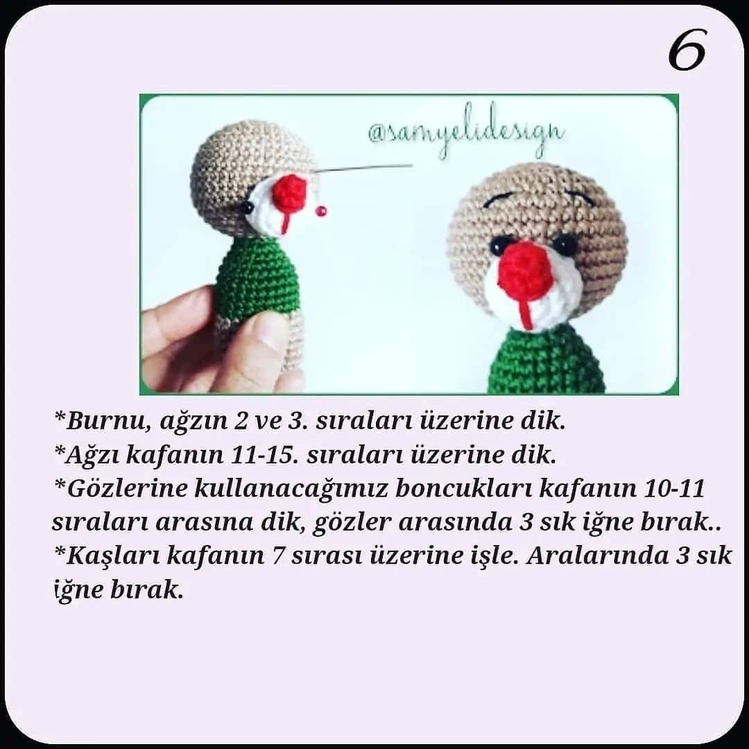 Küçük Ren Geyiği Amigurumi Şeması