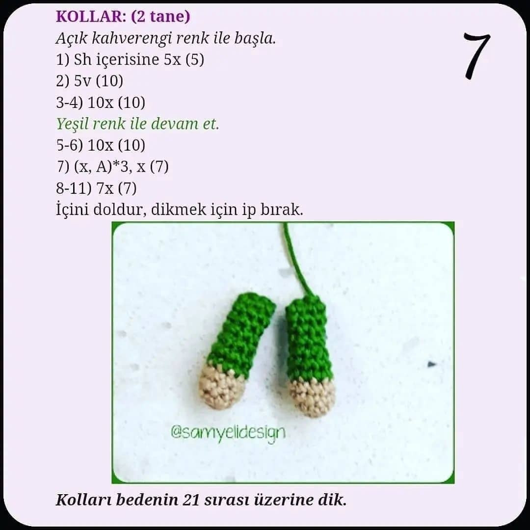 Küçük Ren Geyiği Amigurumi Şeması