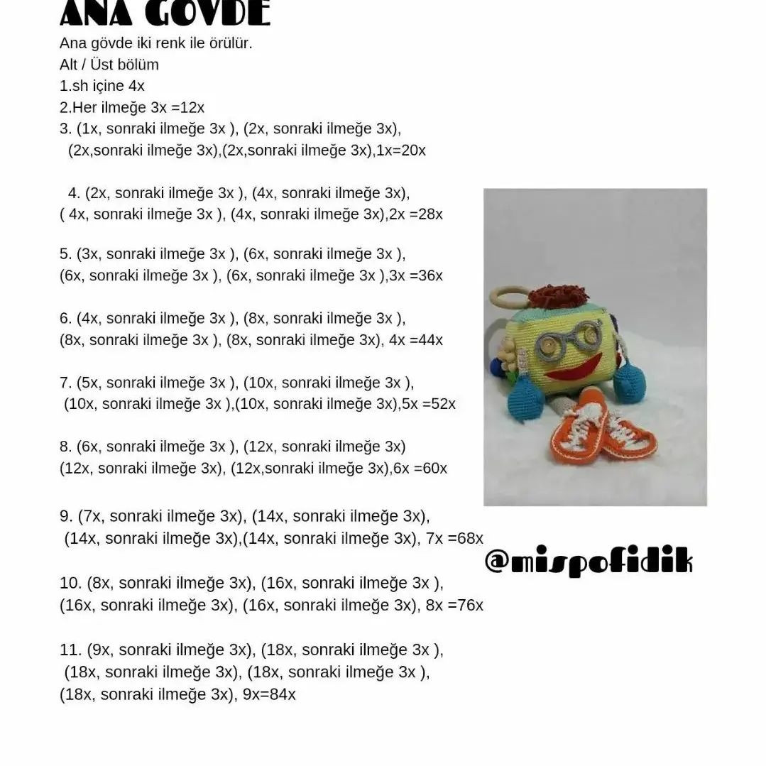 Küp Adam Amigurumi: Ücretsiz Tığ İşi Tarifi