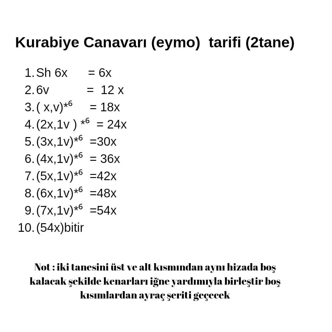 Kurabiye Canavarlı Kitap Ayracı Tığ İşi Tarifi