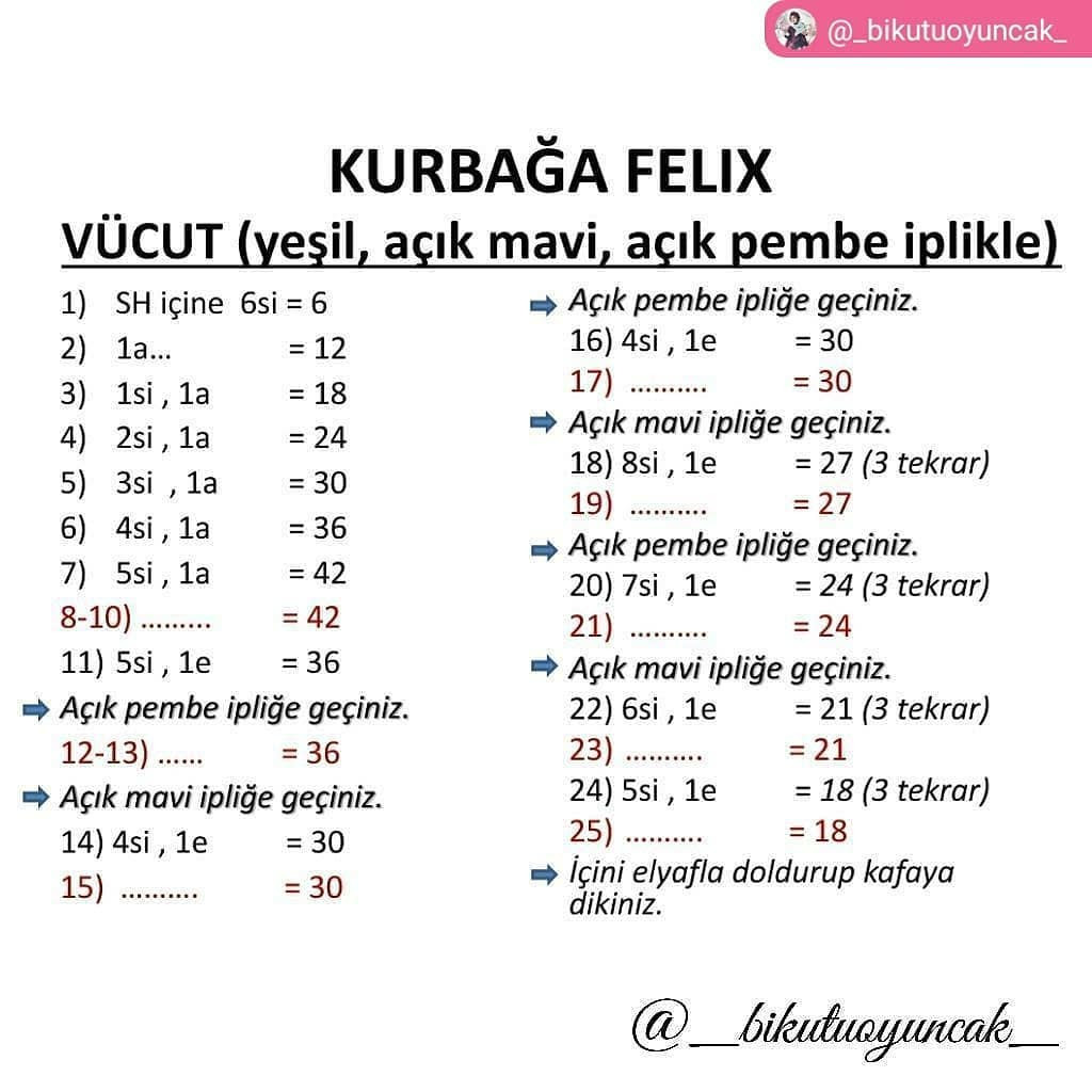 Kurbağa Felix Amigurumi Yapımı