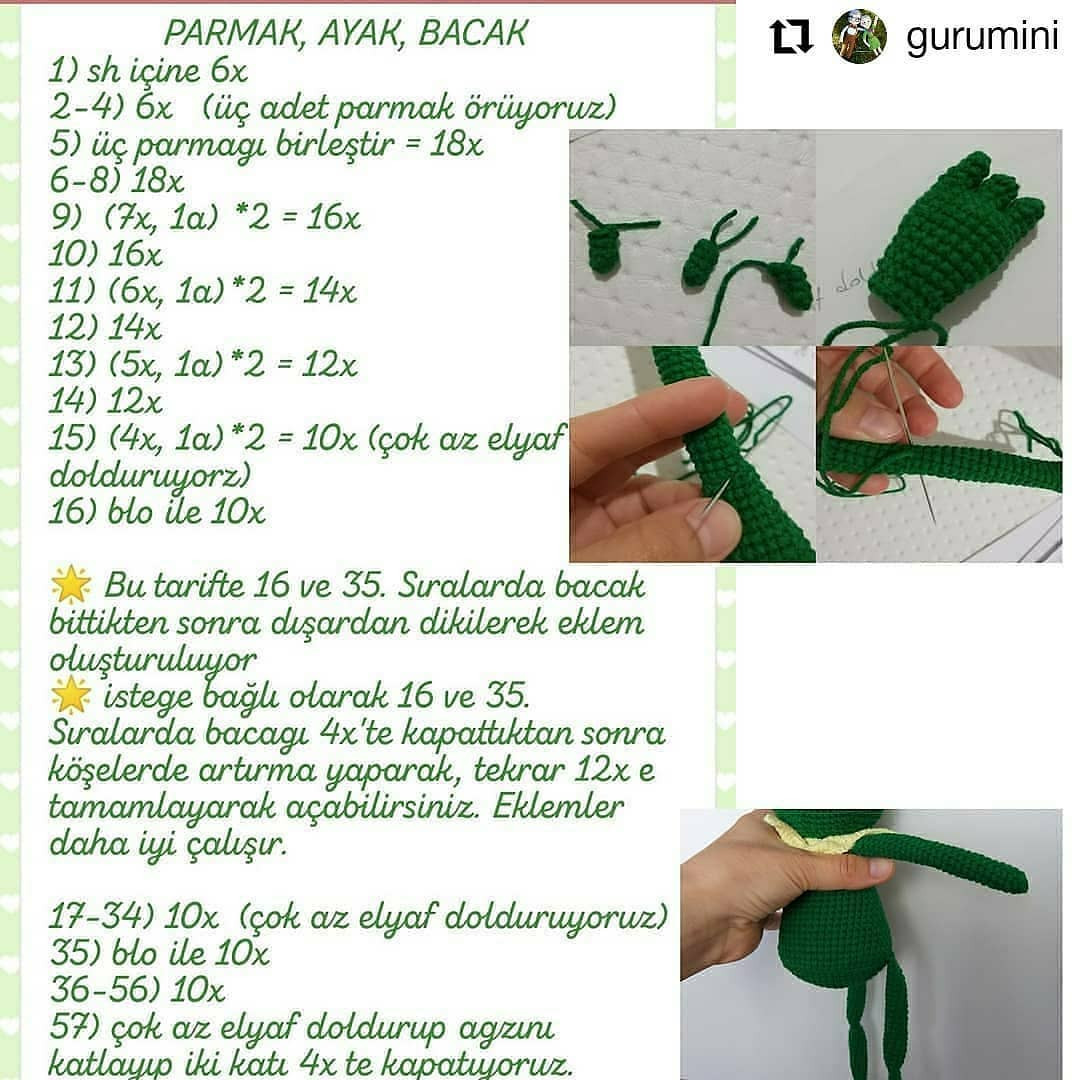 Kurbağa Prensi Amigurumi Şeması