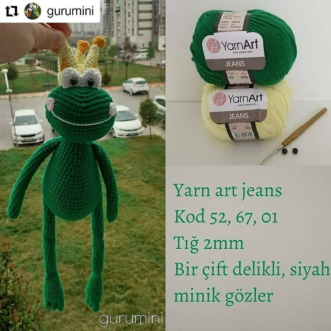 Kurbağa Prensi Amigurumi Şeması