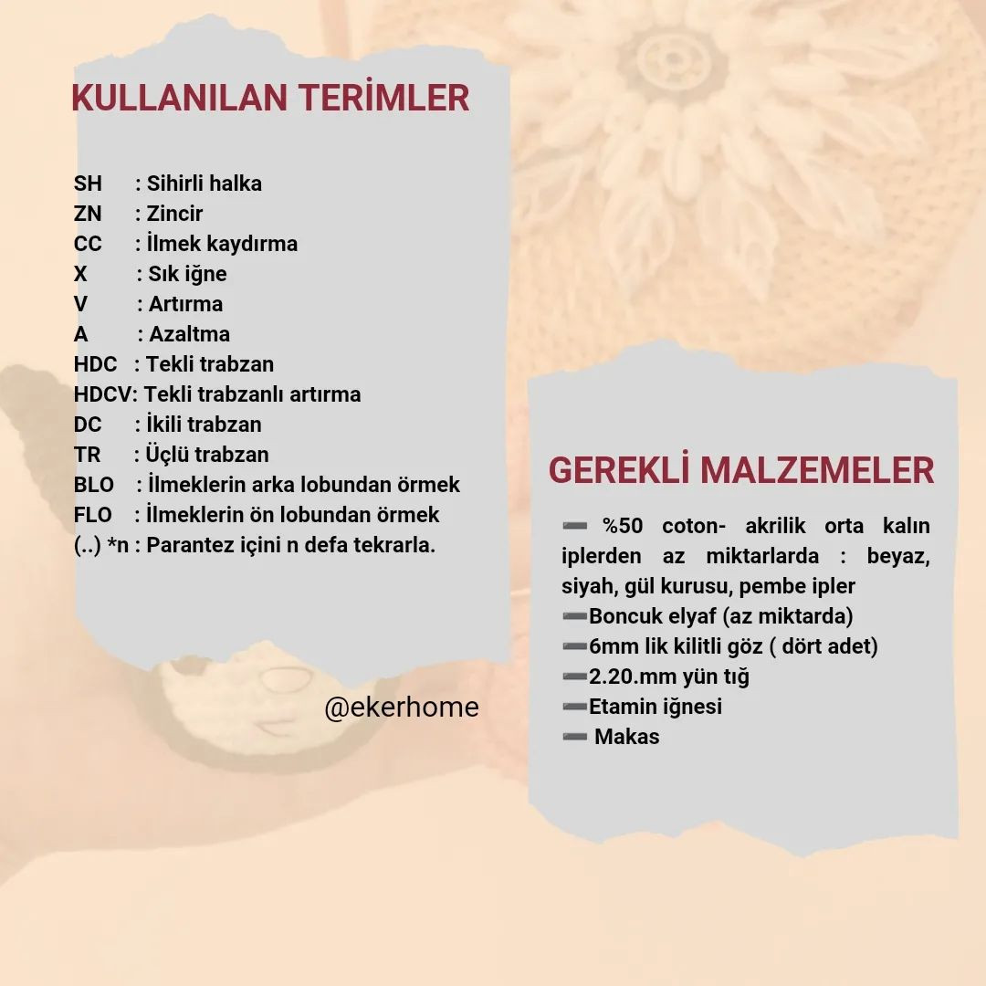 KUROMI ÇANTA SÜSÜ ÖRGÜ ŞEMASI
