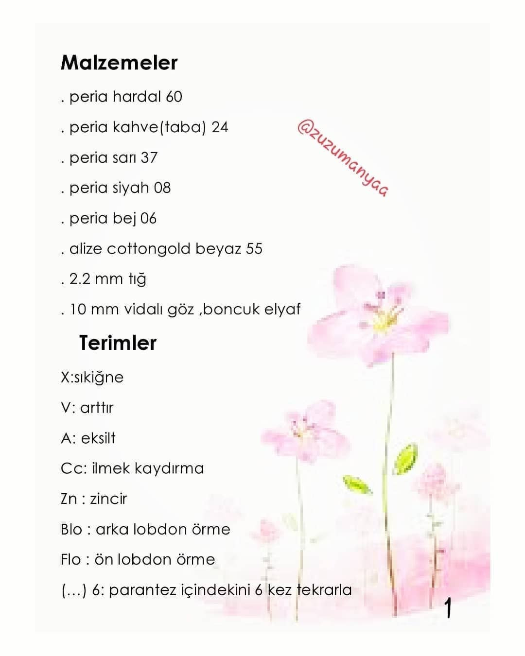 KUZU MELEĞİ AMİGURUMİ ŞEMASINI ÜCRETSİZ İNDİRİN