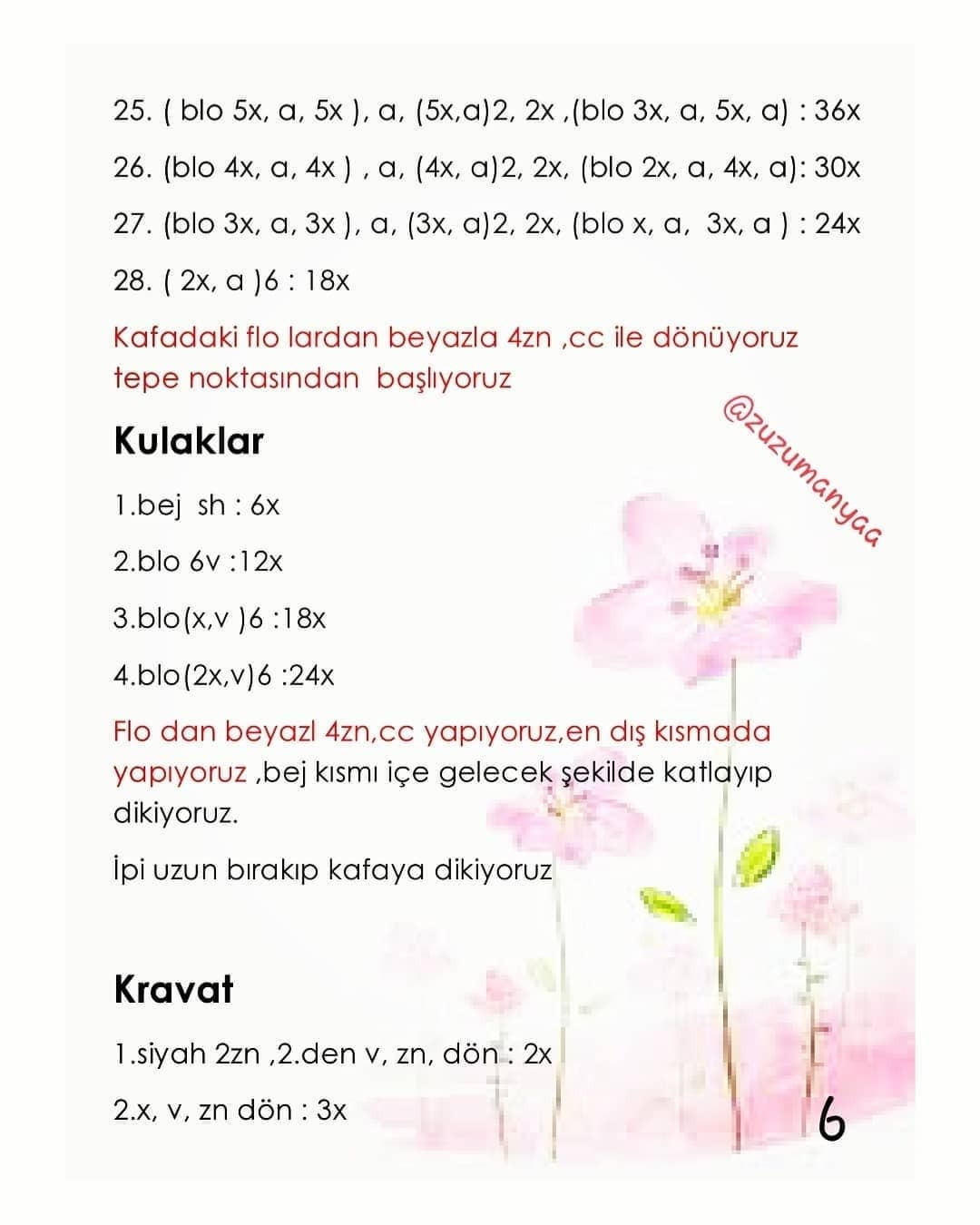 KUZU MELEĞİ AMİGURUMİ ŞEMASINI ÜCRETSİZ İNDİRİN