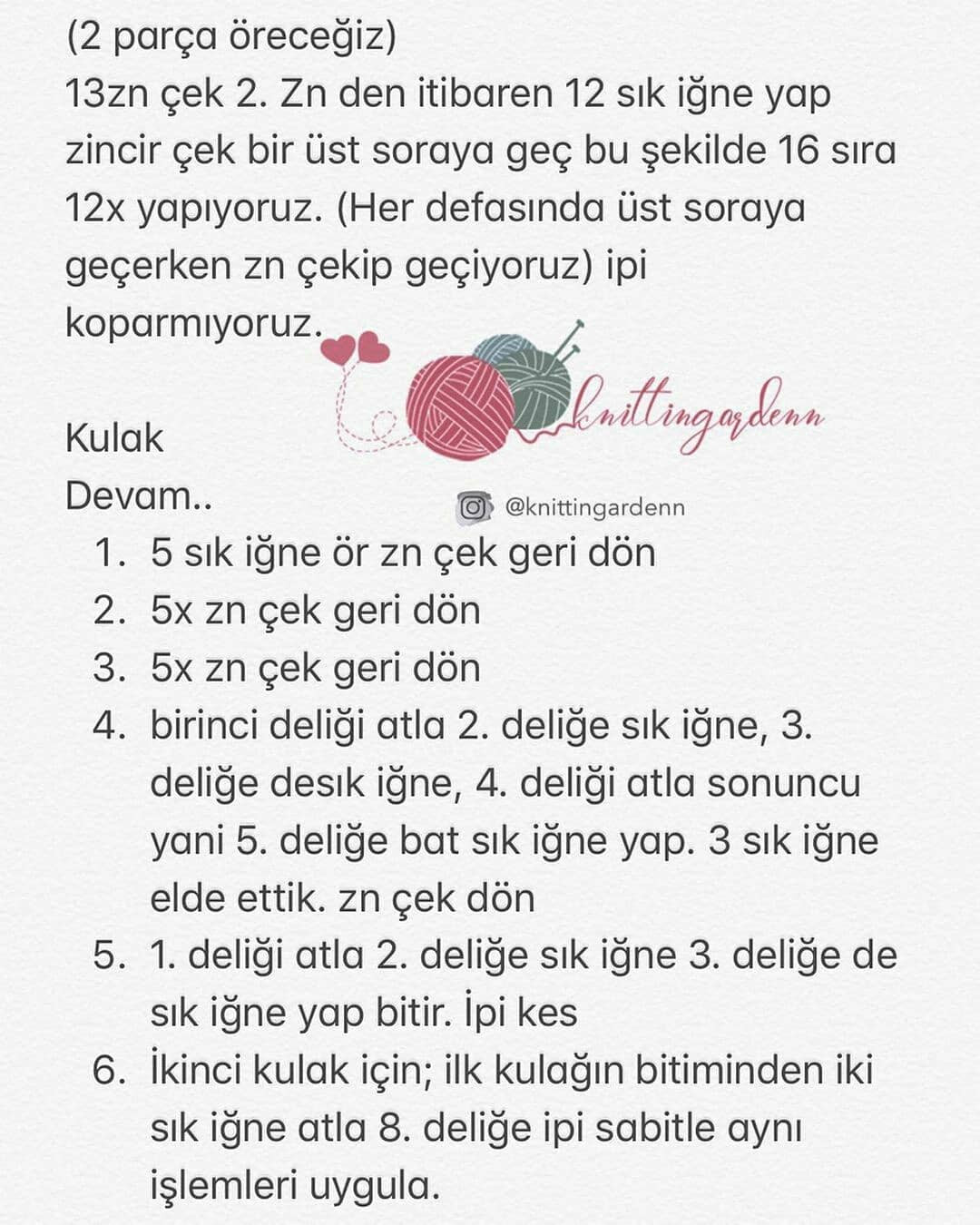 Lamoşka Anahtarlık Tığ İşi Şeması