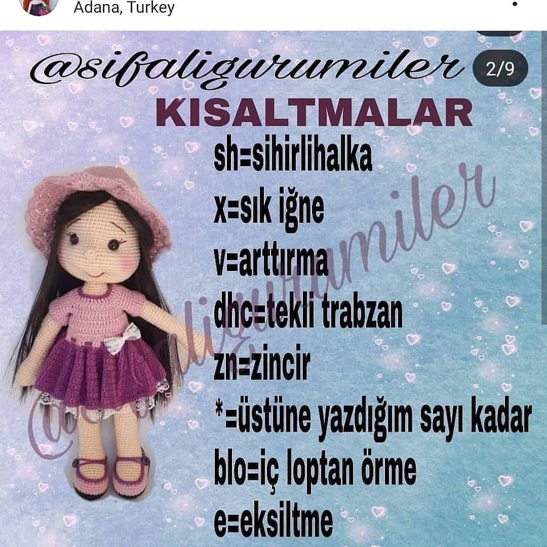LILA BEBEK AMIGURUMI TARİFİ