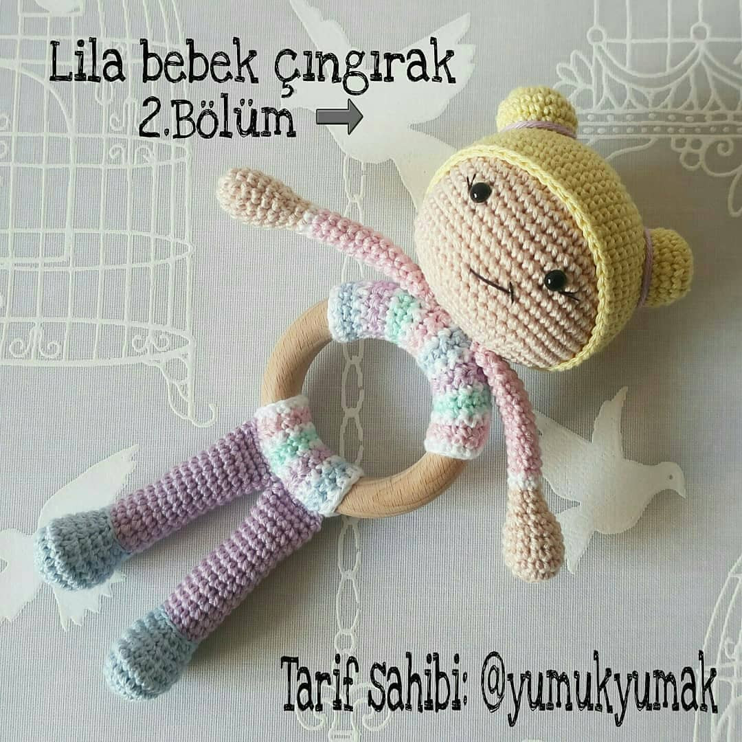 Lila Bebek Çıngırak: Tığ İşi Şeması