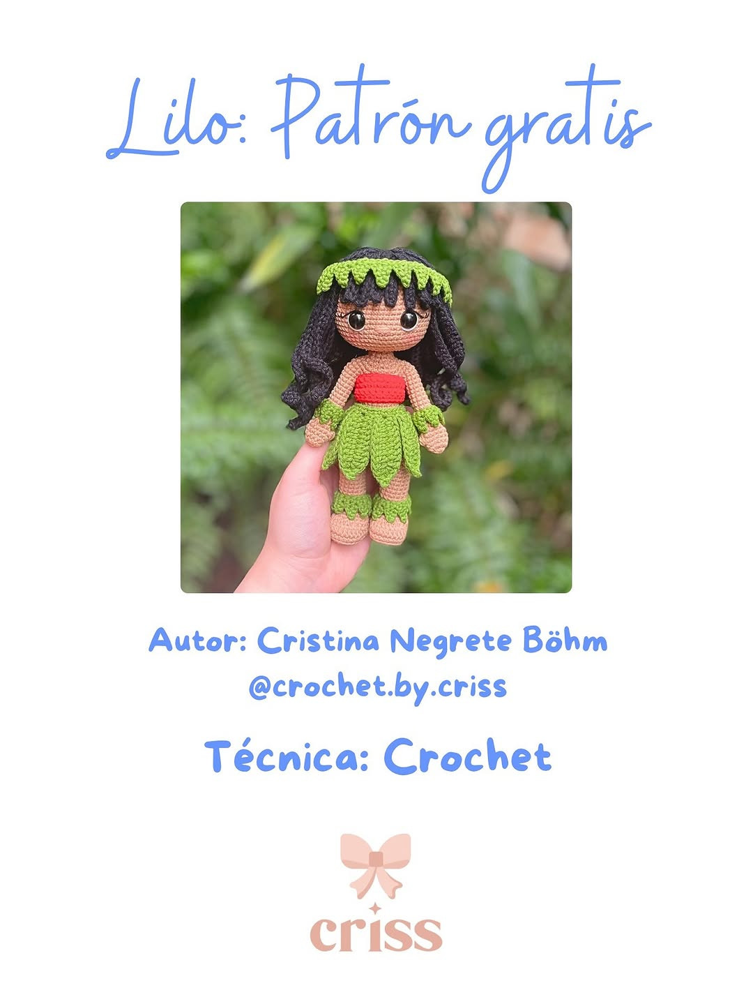 Lilo Patrón Gratis: Amigurumi Crochet