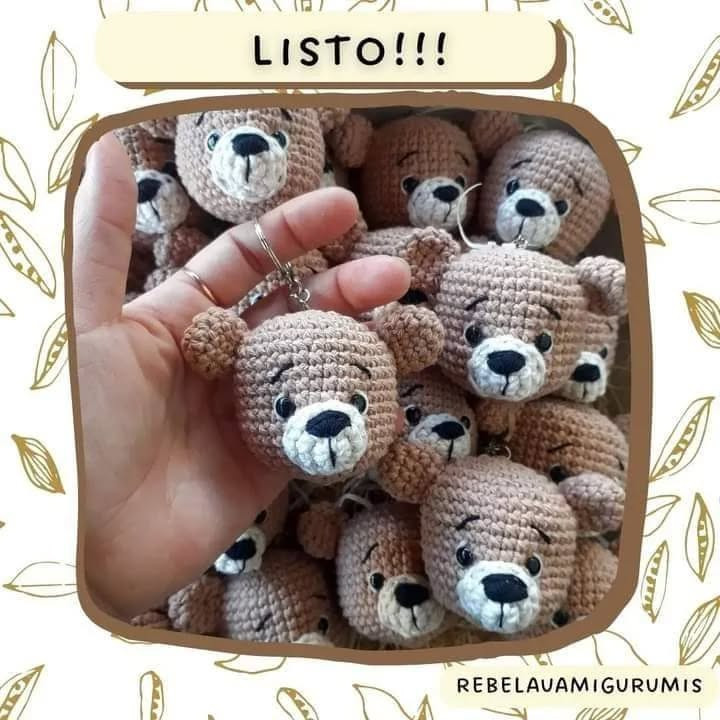 LLAVERO OSITO: Patrón Amigurumi Gratis