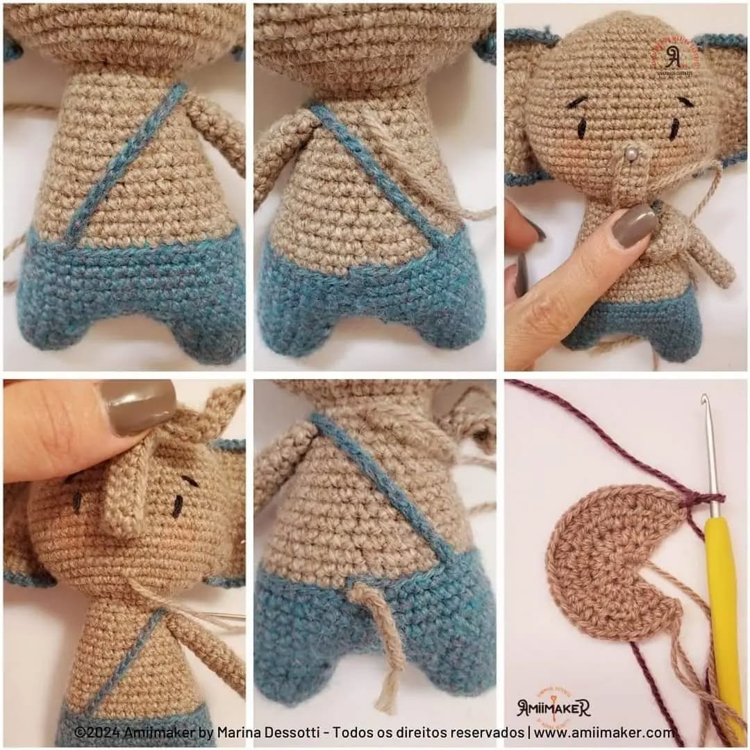 Luigi Elefantinho: Gráfico de Amigurumi