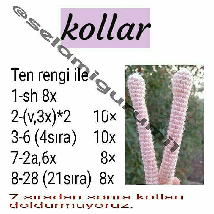 MALES BEBEK AMIGURUMI ŞEMASI