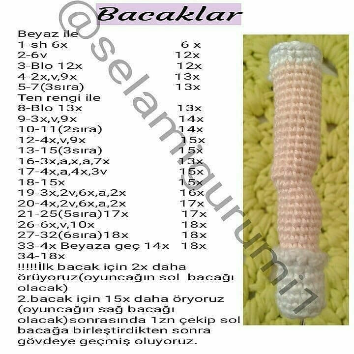 MALES BEBEK AMIGURUMI ŞEMASI