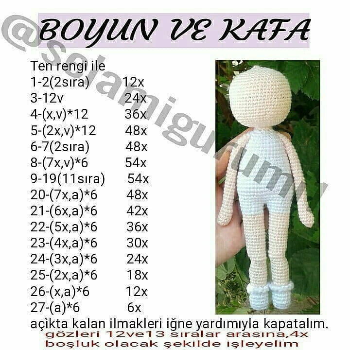 MALES BEBEK AMIGURUMI ŞEMASI