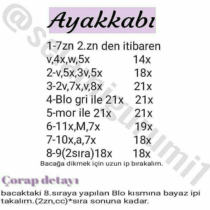 MALES BEBEK AMIGURUMI ŞEMASI
