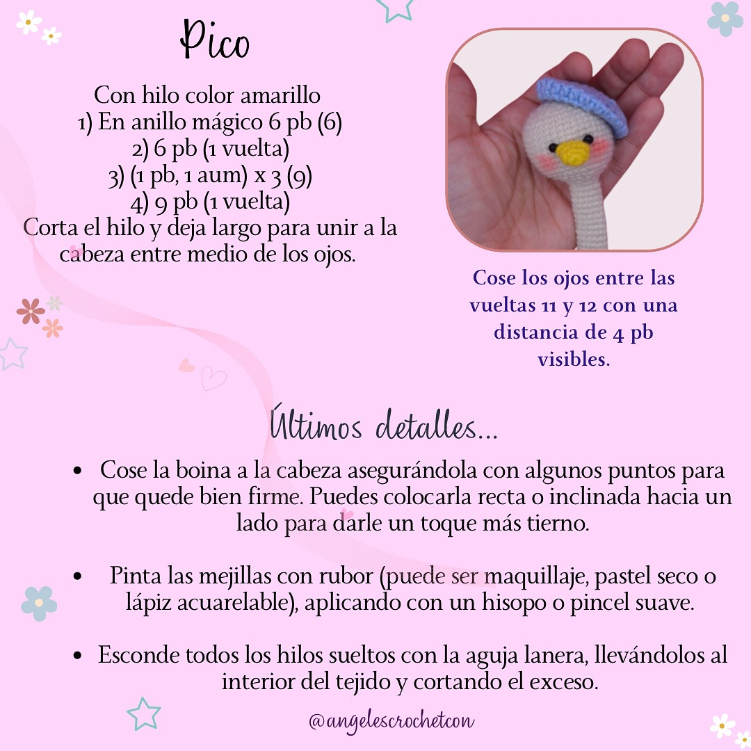Marciel - El Patito Viajero: Patrón de Crochet Gratis