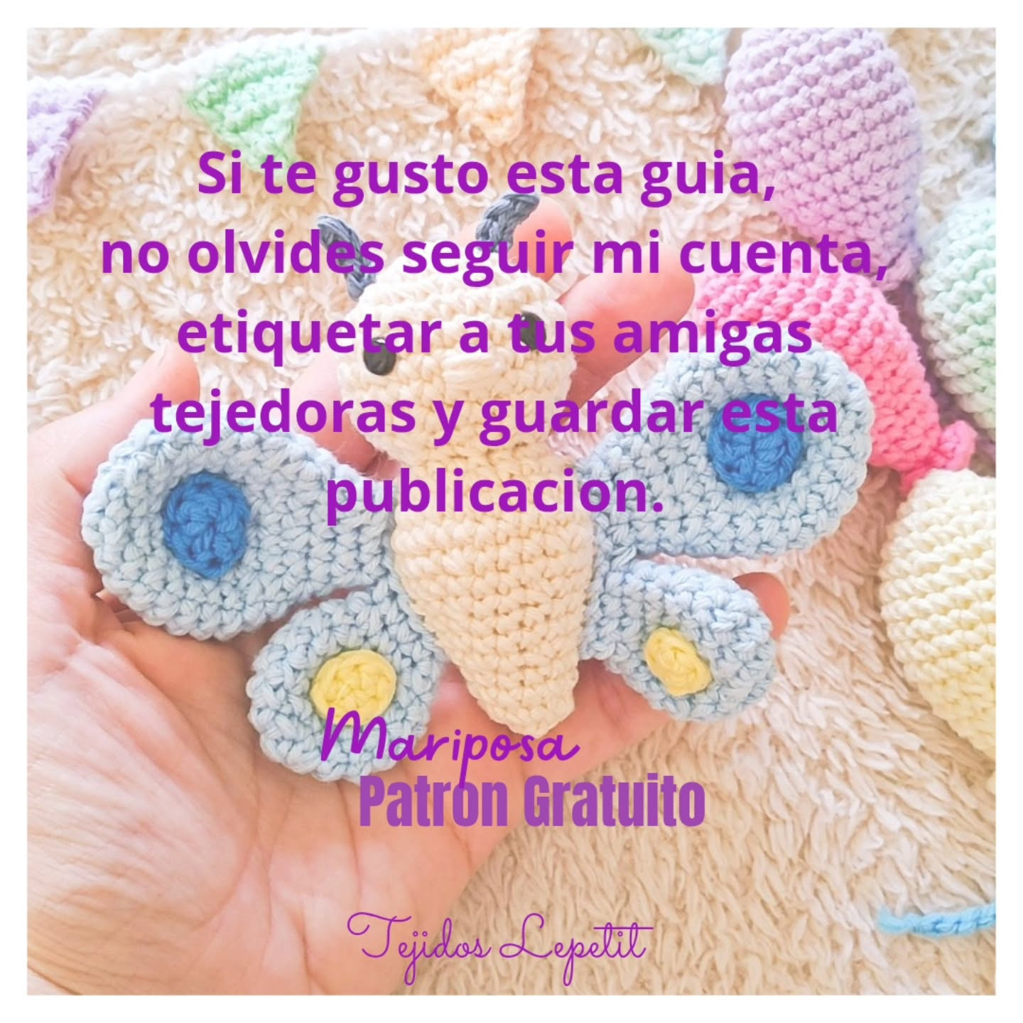 Mariposa Amigurumi: Patrón Gratuito