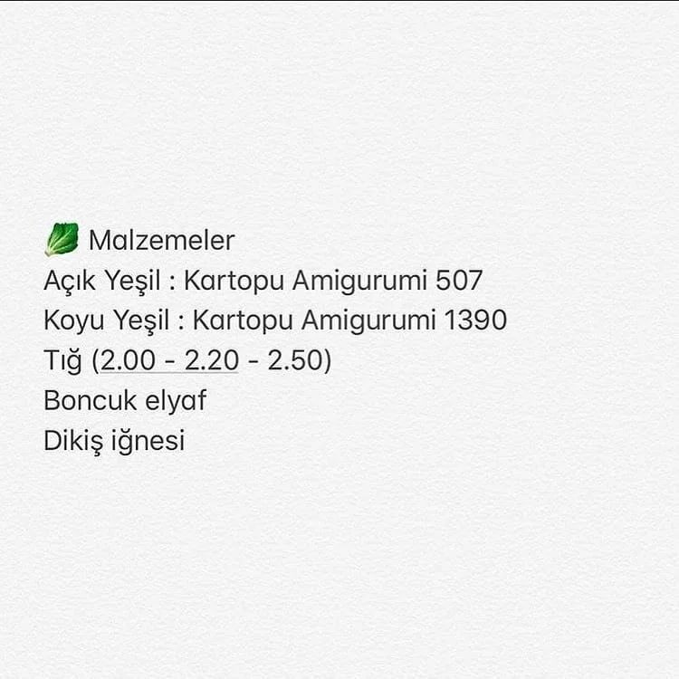 Marul Örgü Şeması: Sebze Modelleri