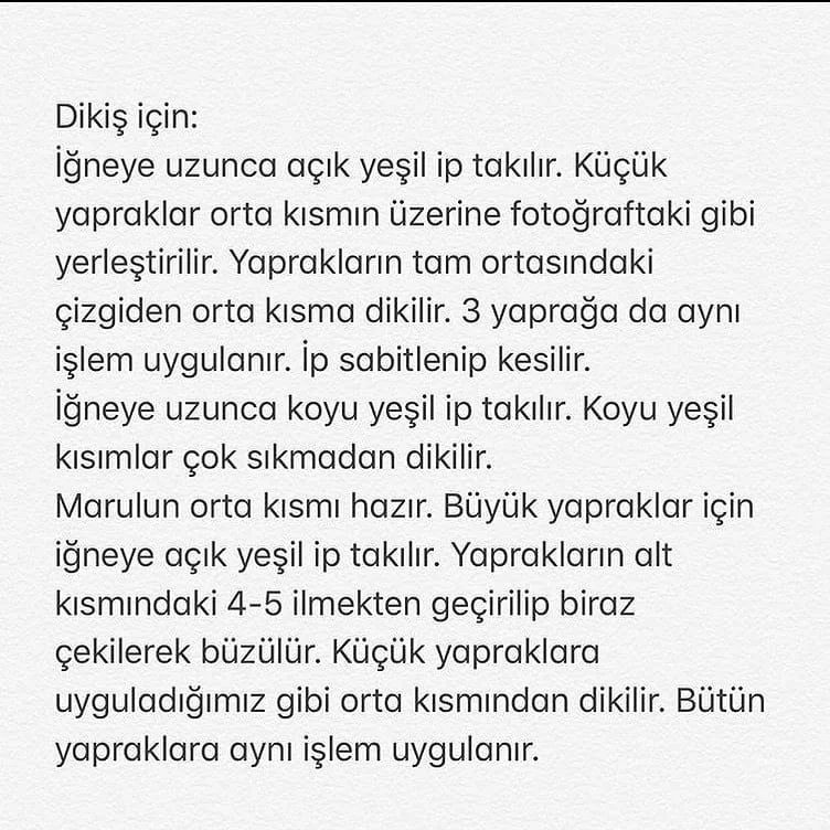 Marul Örgü Şeması: Sebze Modelleri