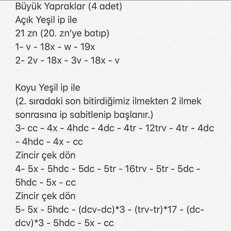 Marul Örgü Şeması: Sebze Modelleri