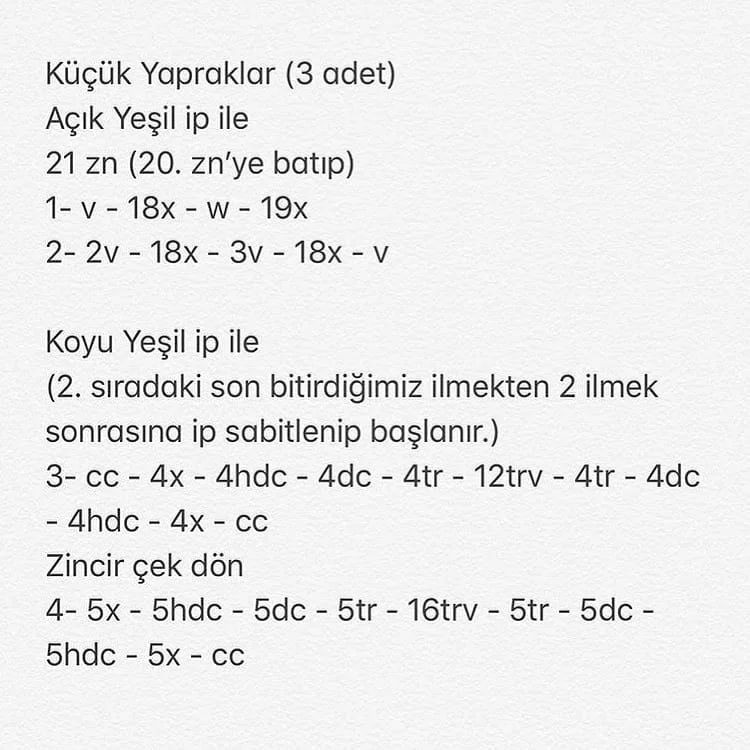 Marul Örgü Şeması: Sebze Modelleri