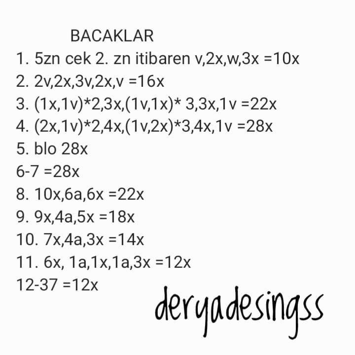Masal Bebeği: Ücretsiz Tığ İşi Şeması 1. Bölüm