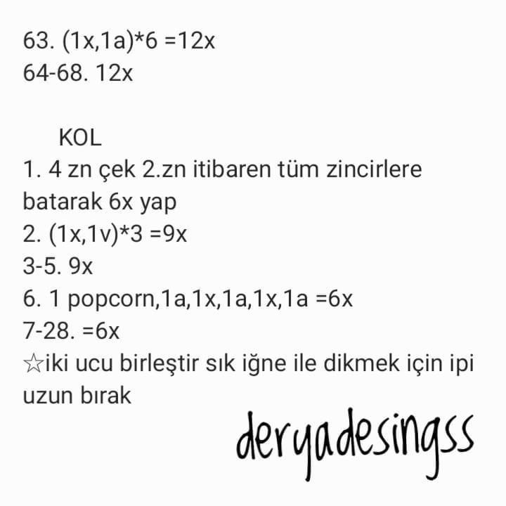 Masal Bebeği: Ücretsiz Tığ İşi Şeması 1. Bölüm