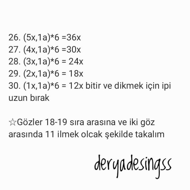 Masal Bebeği: Ücretsiz Tığ İşi Şeması 1. Bölüm