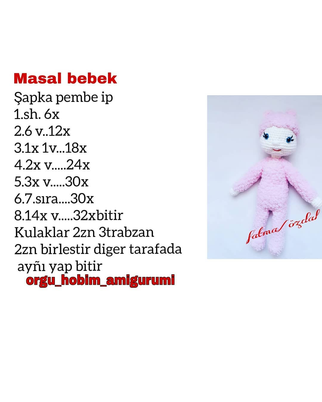 Masal bebek amigurumi ücretsiz yapılışı