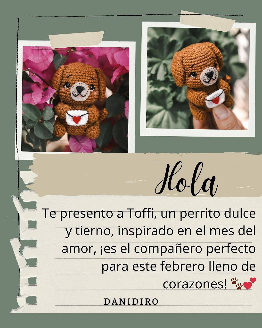Mẫu móc len chú chó Toffee dễ thương!