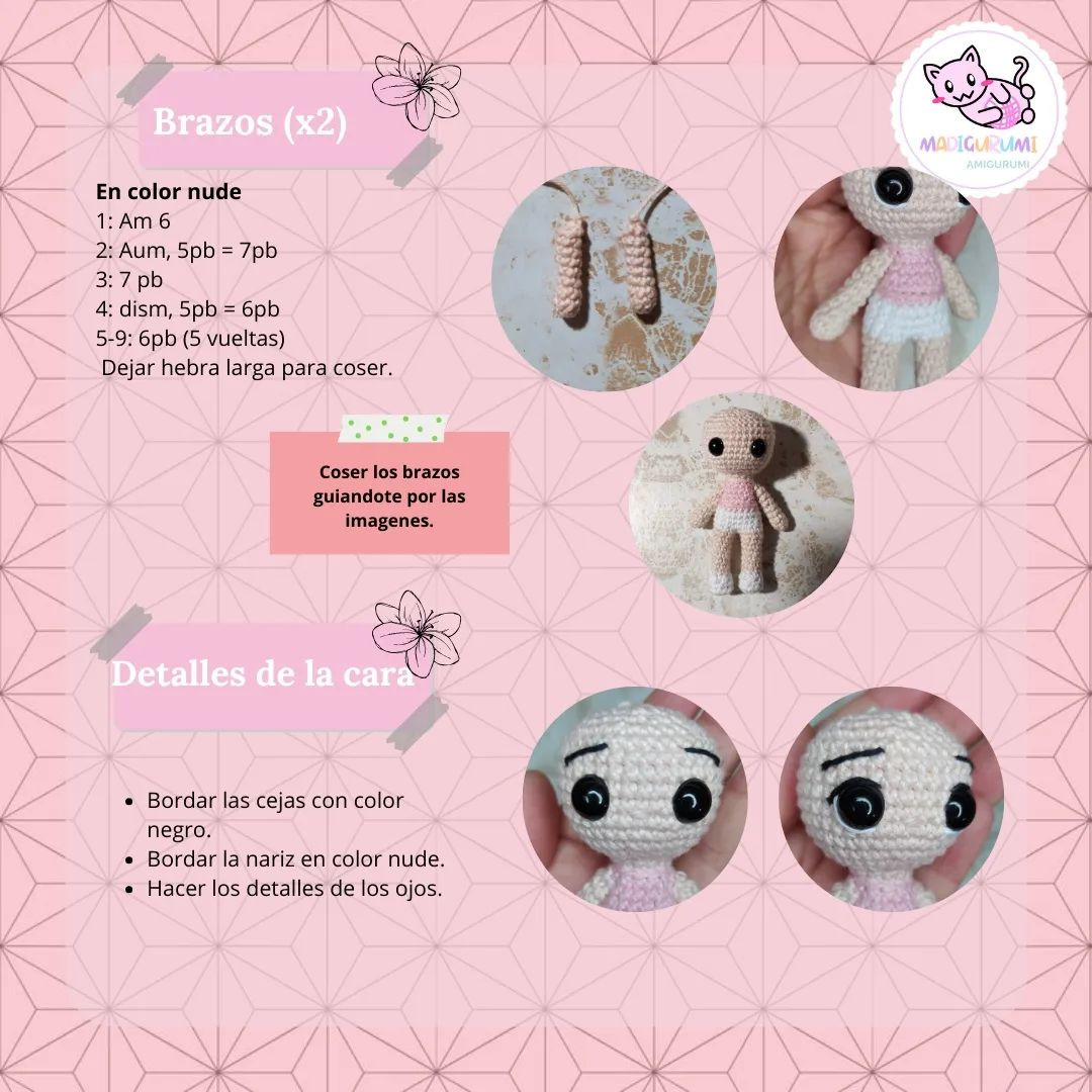 Mẫu móc len Nezuko nhỏ xinh - Mẫu miễn phí
