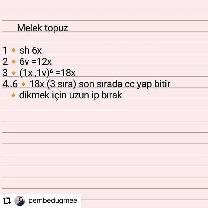 Melek Amigurumi Tığ İşi Tarifi
