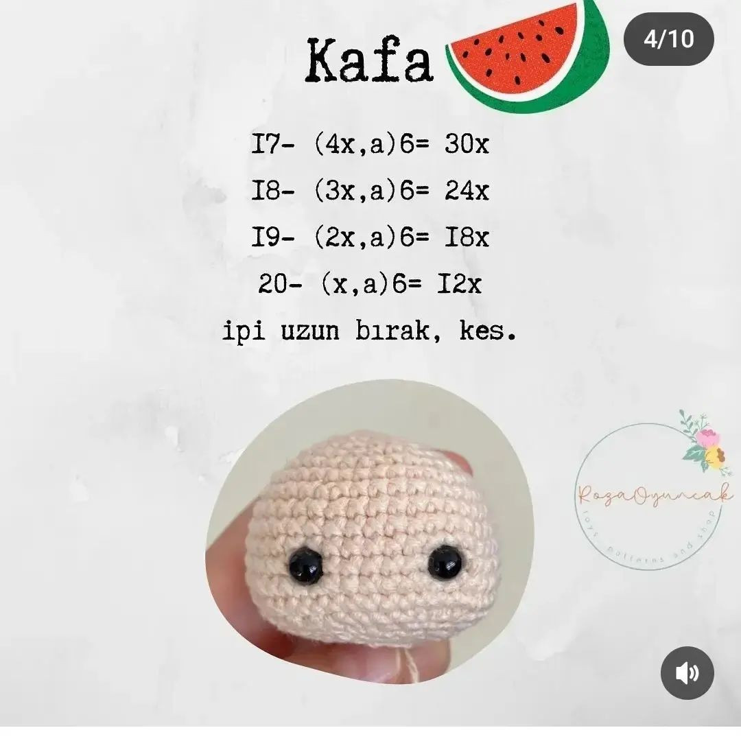 Meryem Amigurumi Bebek Şeması