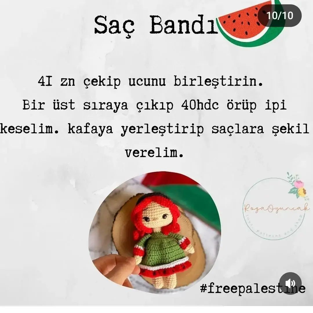 Meryem Amigurumi Bebek Şeması