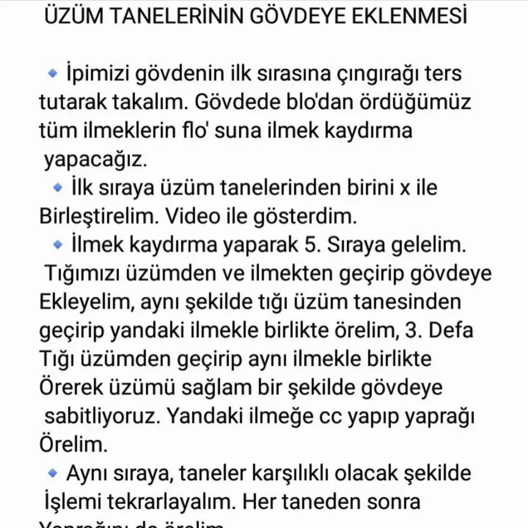 Meyveli Bebek Çıngırağı Tığ İşi Tarifi