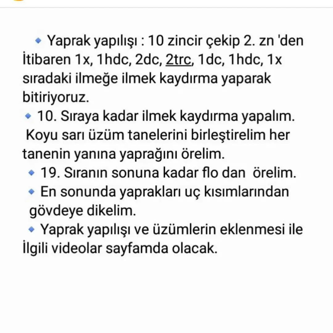 Meyveli Bebek Çıngırağı Tığ İşi Tarifi