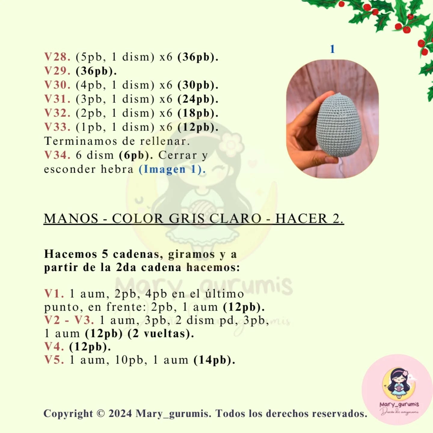 MI VECINO TOTORO: Patrón de amigurumi navideño gratuito