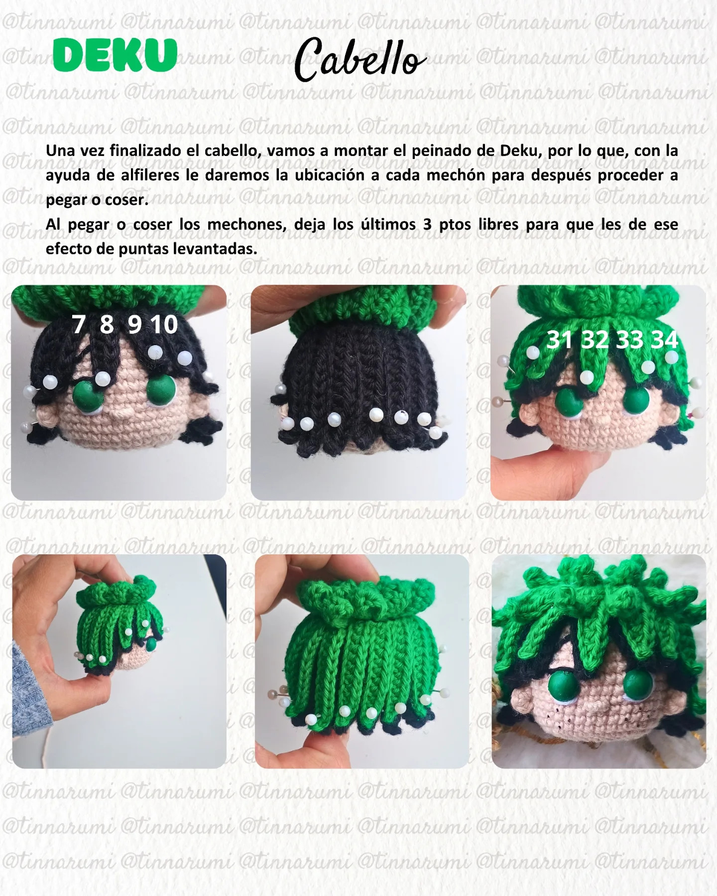 Mini Deku y Bakugo: Patrón amigurumi gratis