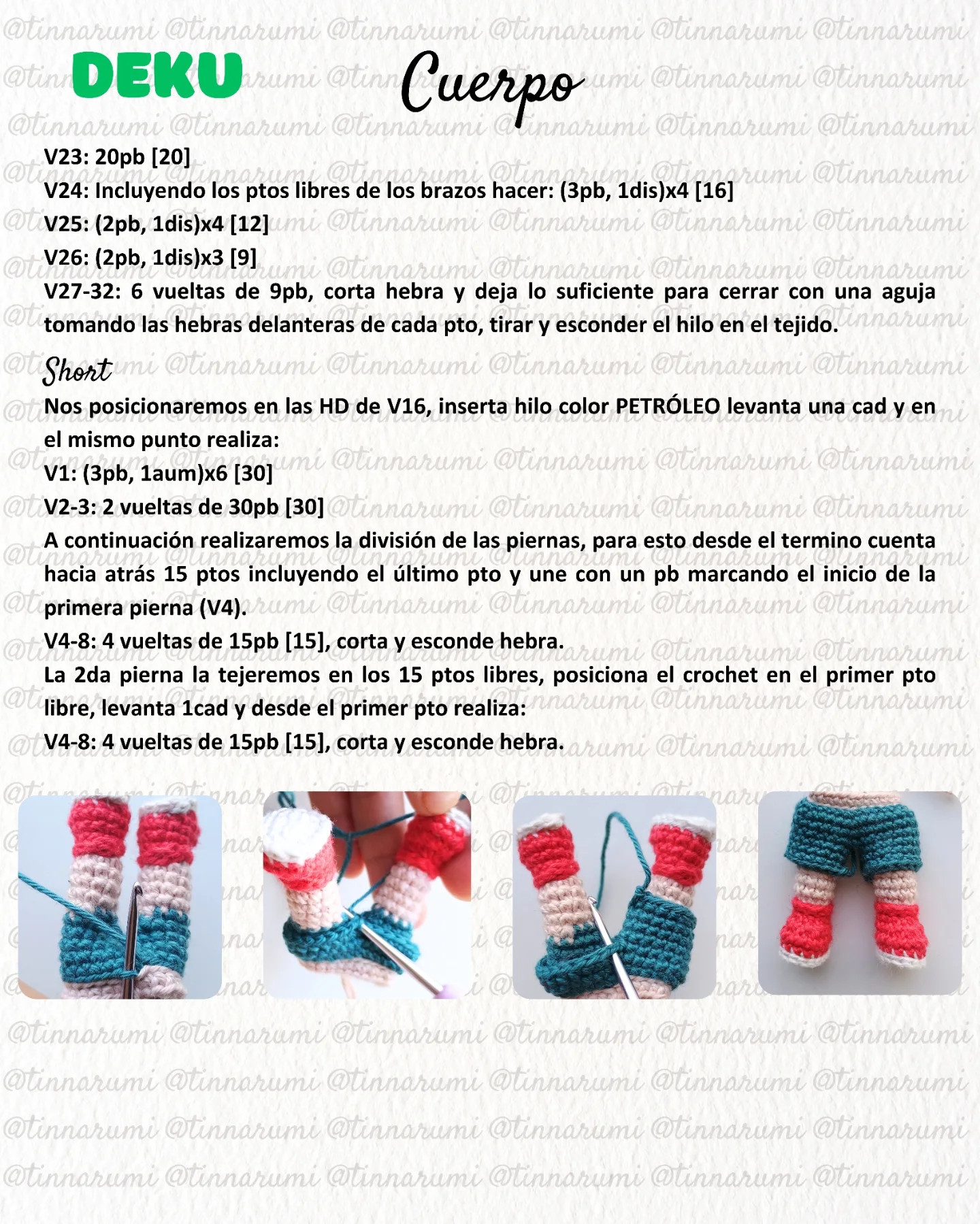 Mini Deku y Bakugo: Patrón amigurumi gratis