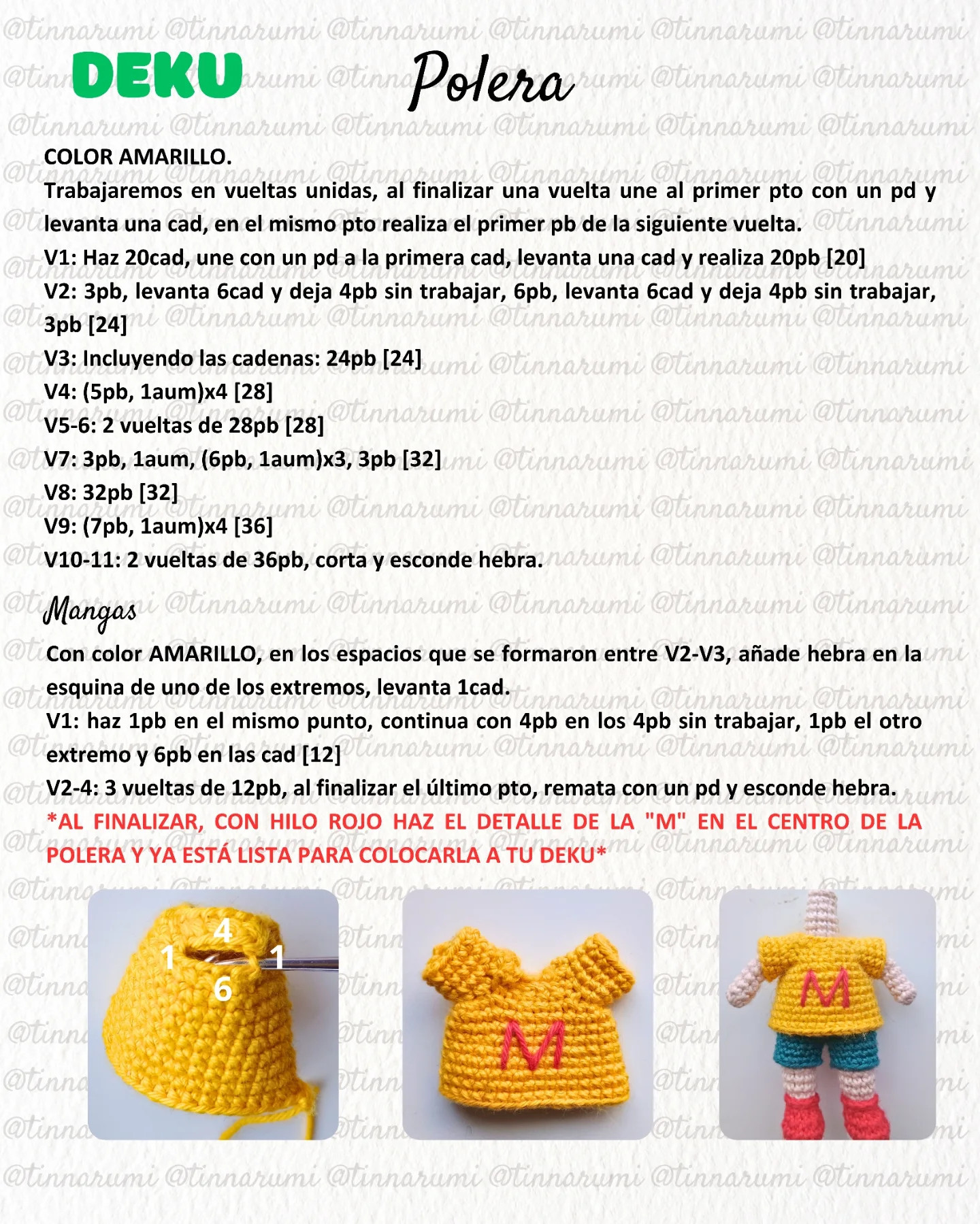 Mini Deku y Bakugo: Patrón amigurumi gratis