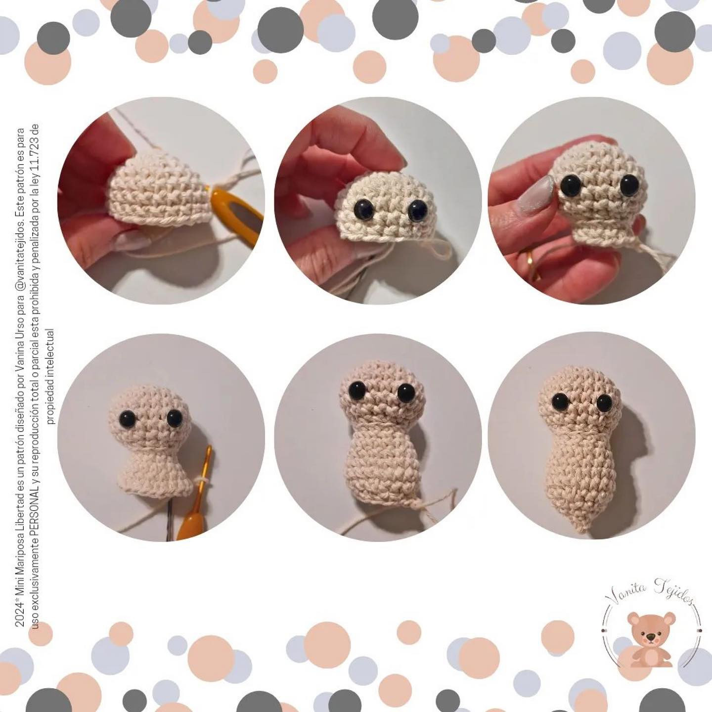 Mini Mariposa Libertad: Tutorial Gratuito de Ganchillo