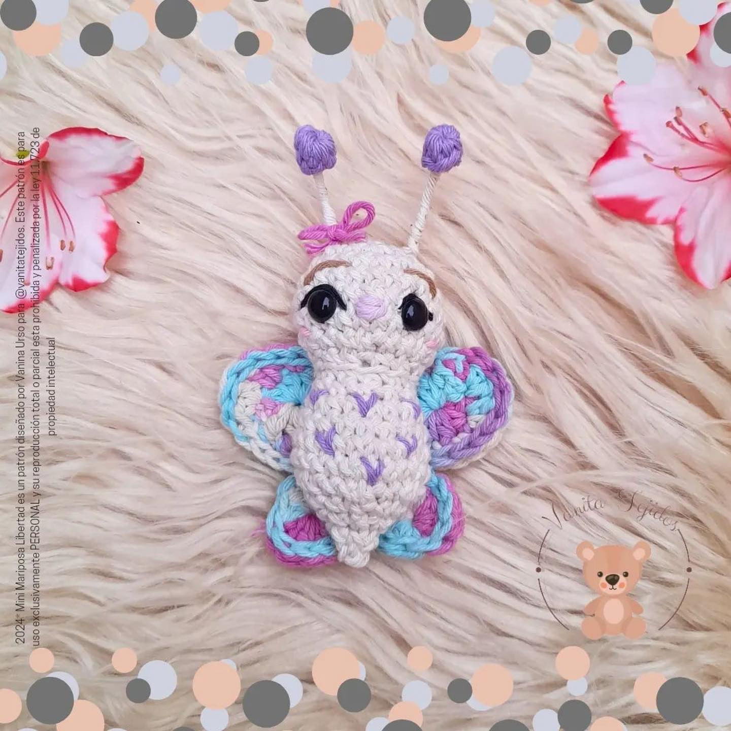 Mini Mariposa Libertad: Tutorial Gratuito de Ganchillo