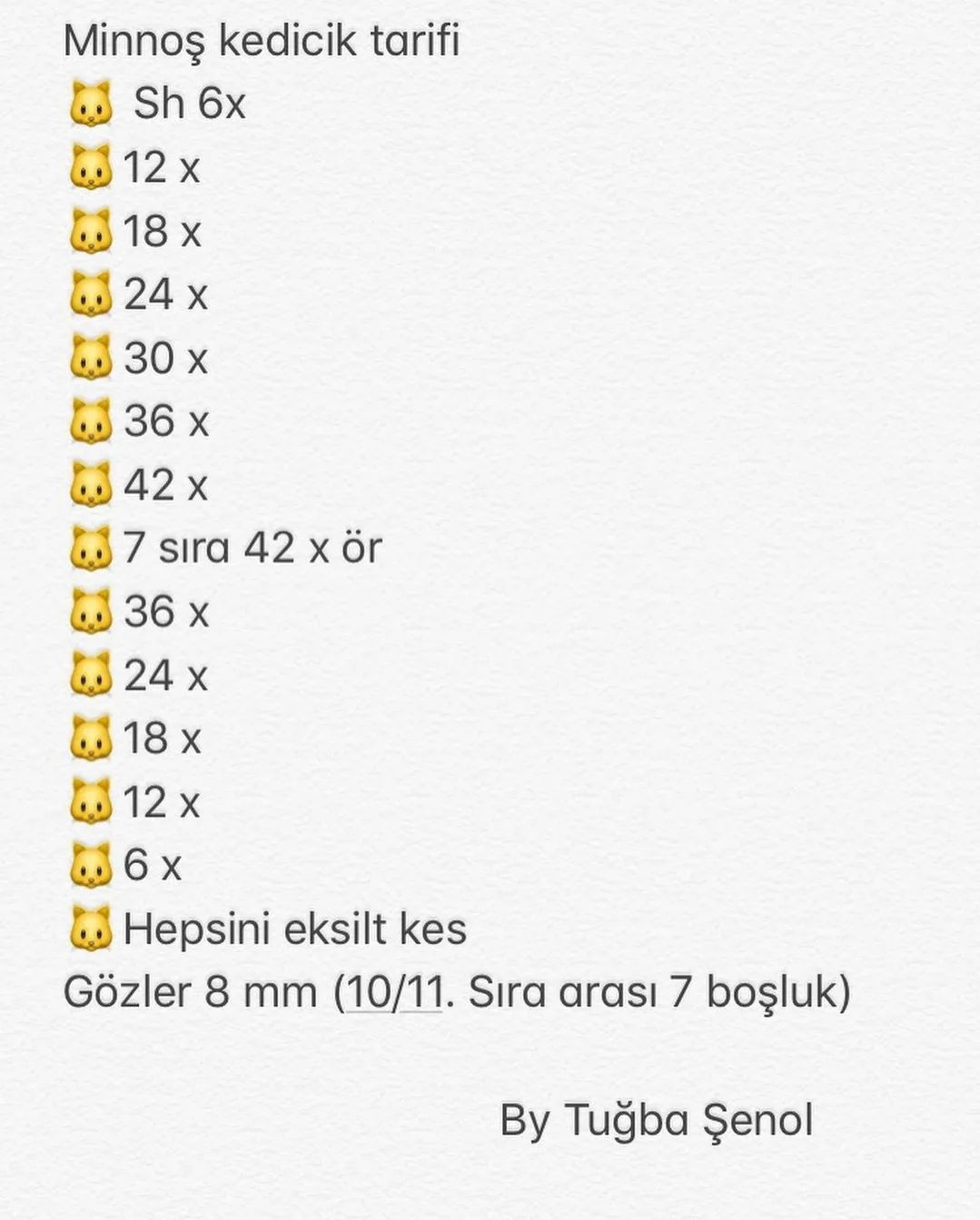 Minik Örme Kedicikler Yapımı